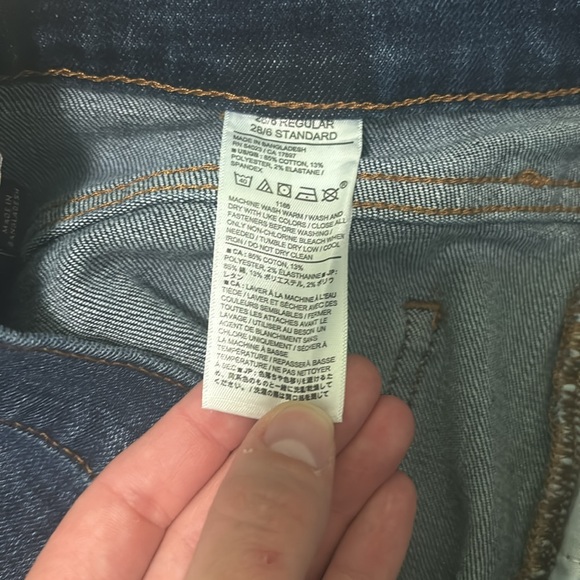 Banana Republic Wide Leg Jeans Pant High Rise Dark Denim Pleated NWT 28/6 - Picture 8 of 13